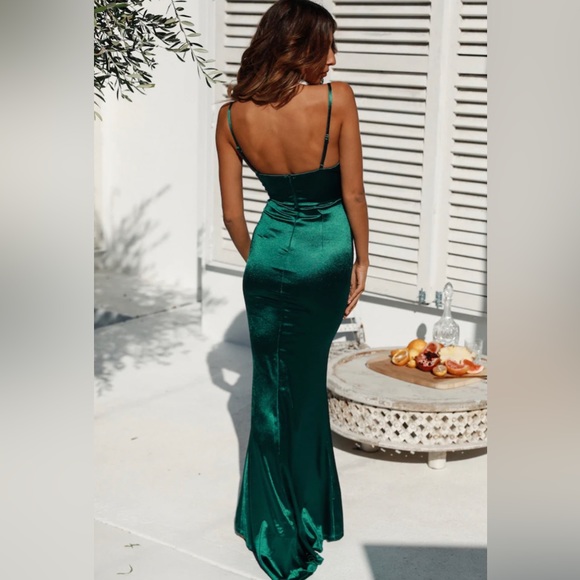 Hello Molly Dresses & Skirts - TEST OF TIME MAXI DRESS GREEN